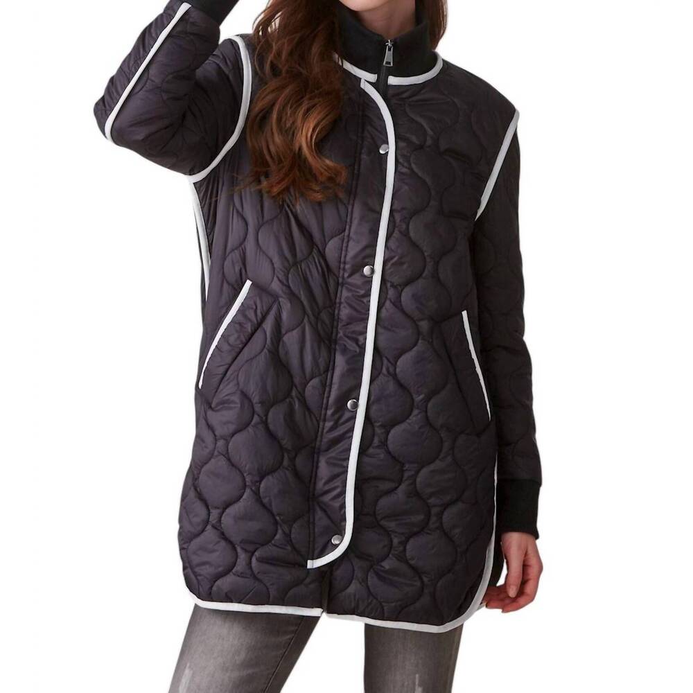 NEW GIFTCRAFT quilted coat in black